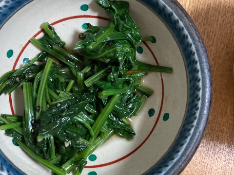 レンチン副菜♪ほうれん草の生姜醤油和え